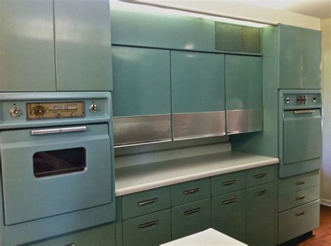 using galvanized steel for cabinets|vintage metal kitchen cabinets.